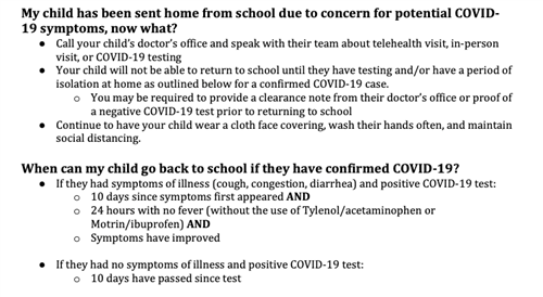 Covid Information 